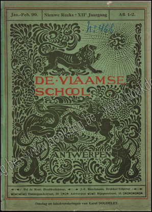 Image de De Vlaamse School. Nieuwe Reeks Jg. XII, nr. 1 - 12. 1899